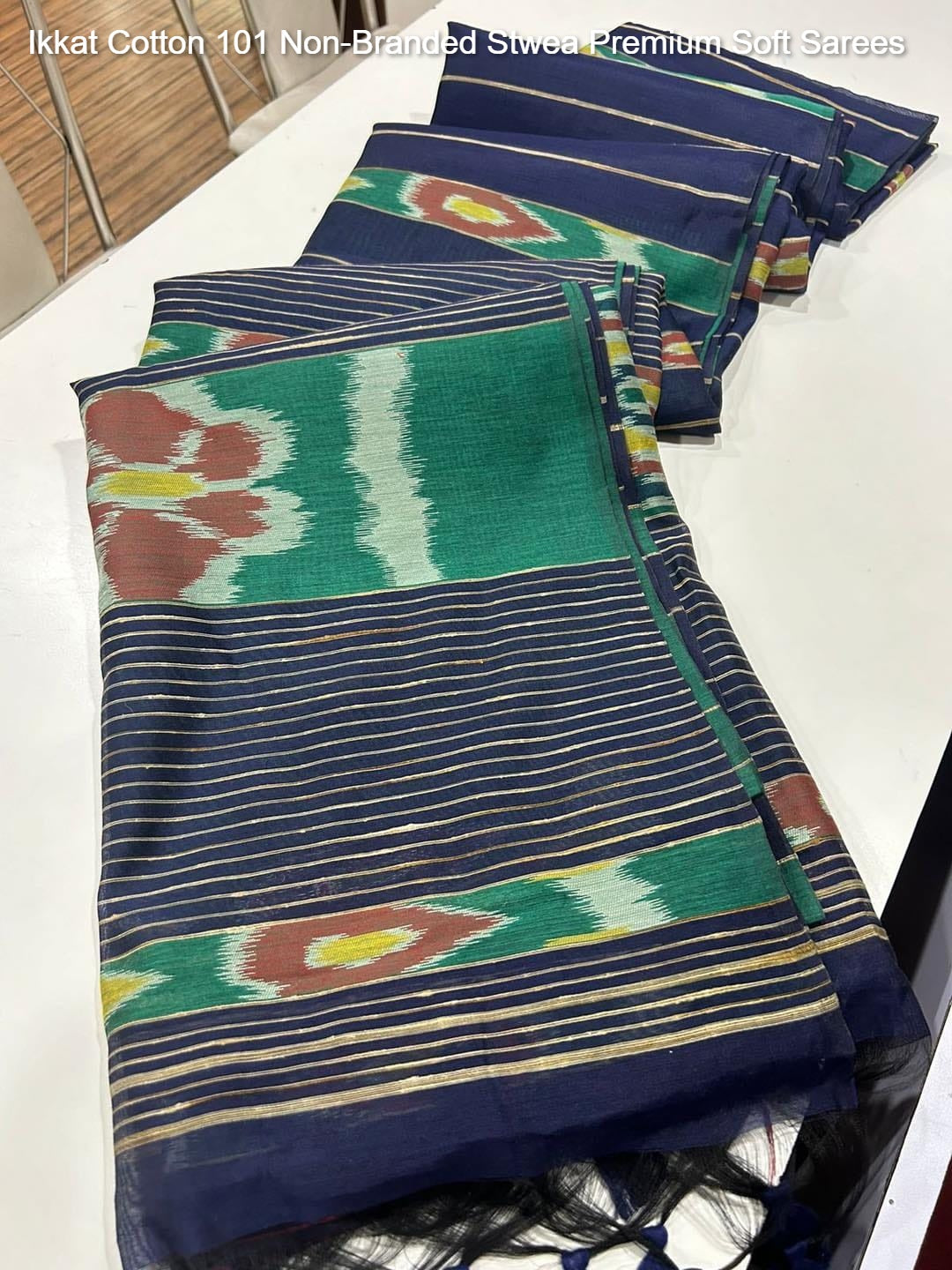 Ikkat Cotton 101 Non-Branded Stwea Premium Soft Sarees