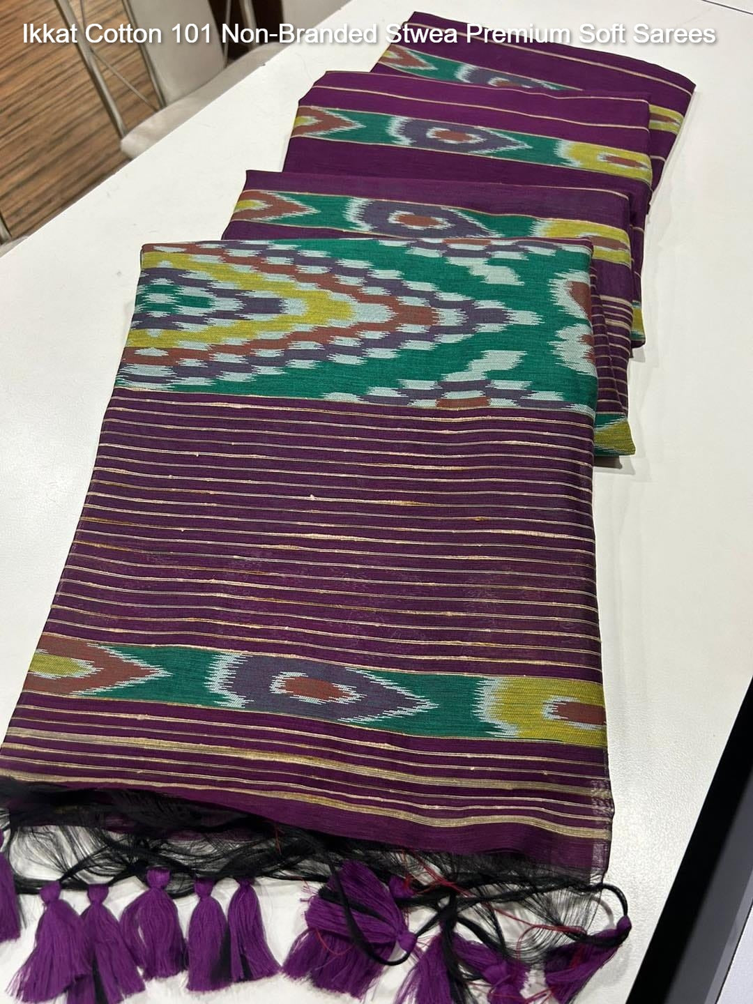 Ikkat Cotton 101 Non-Branded Stwea Premium Soft Sarees