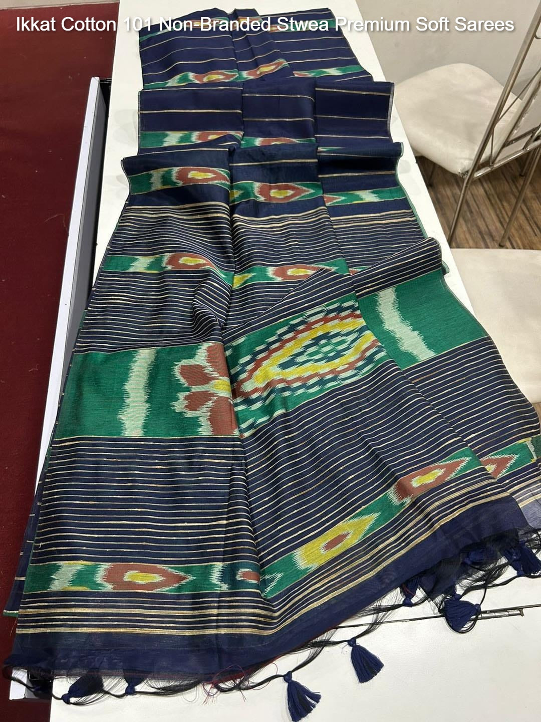 Ikkat Cotton 101 Non-Branded Stwea Premium Soft Sarees