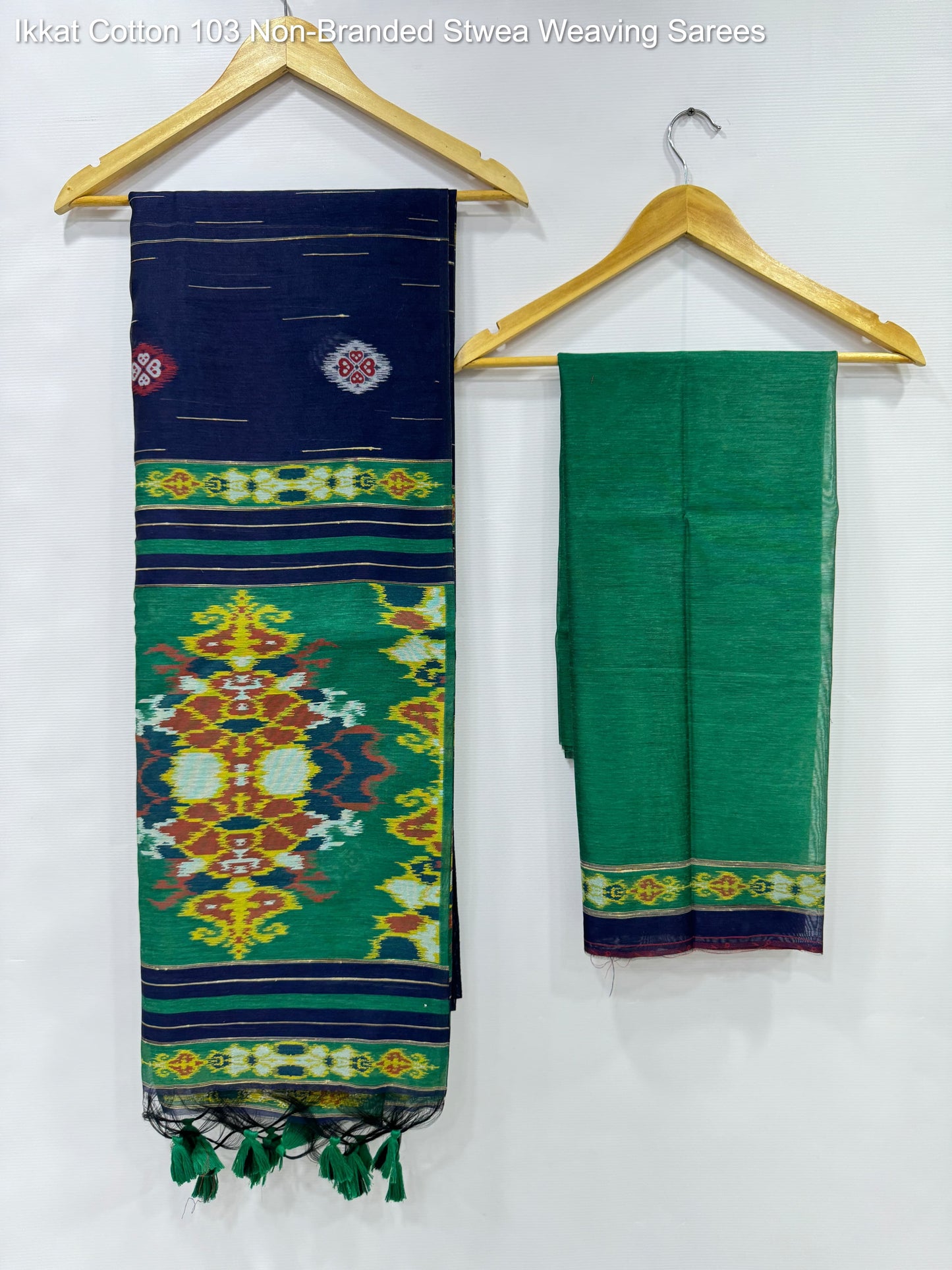 Ikkat Cotton 103 Non-Branded Stwea Weaving Sarees