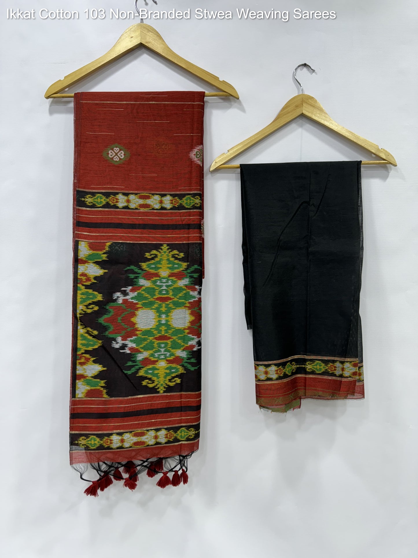 Ikkat Cotton 103 Non-Branded Stwea Weaving Sarees