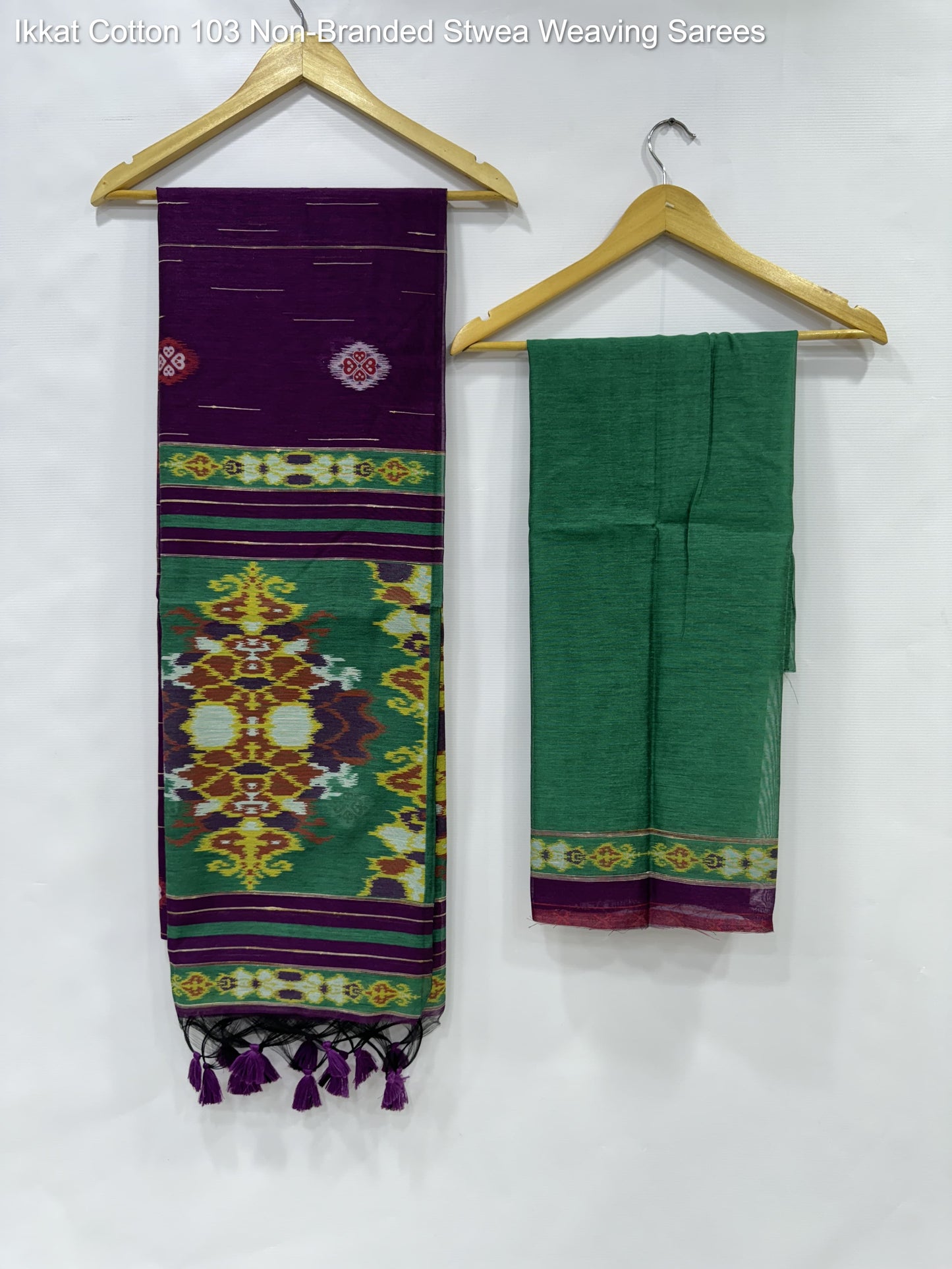 Ikkat Cotton 103 Non-Branded Stwea Weaving Sarees