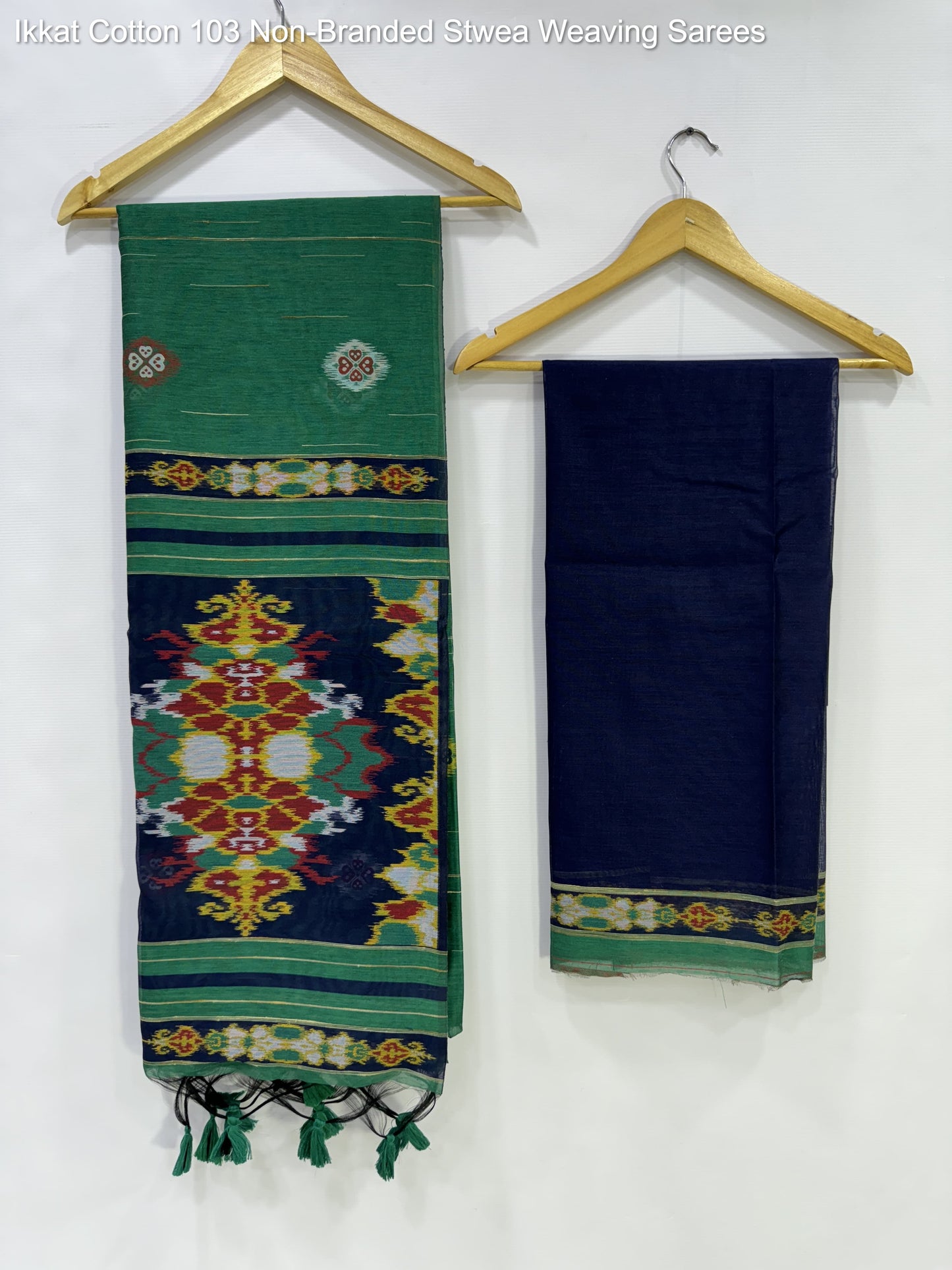 Ikkat Cotton 103 Non-Branded Stwea Weaving Sarees