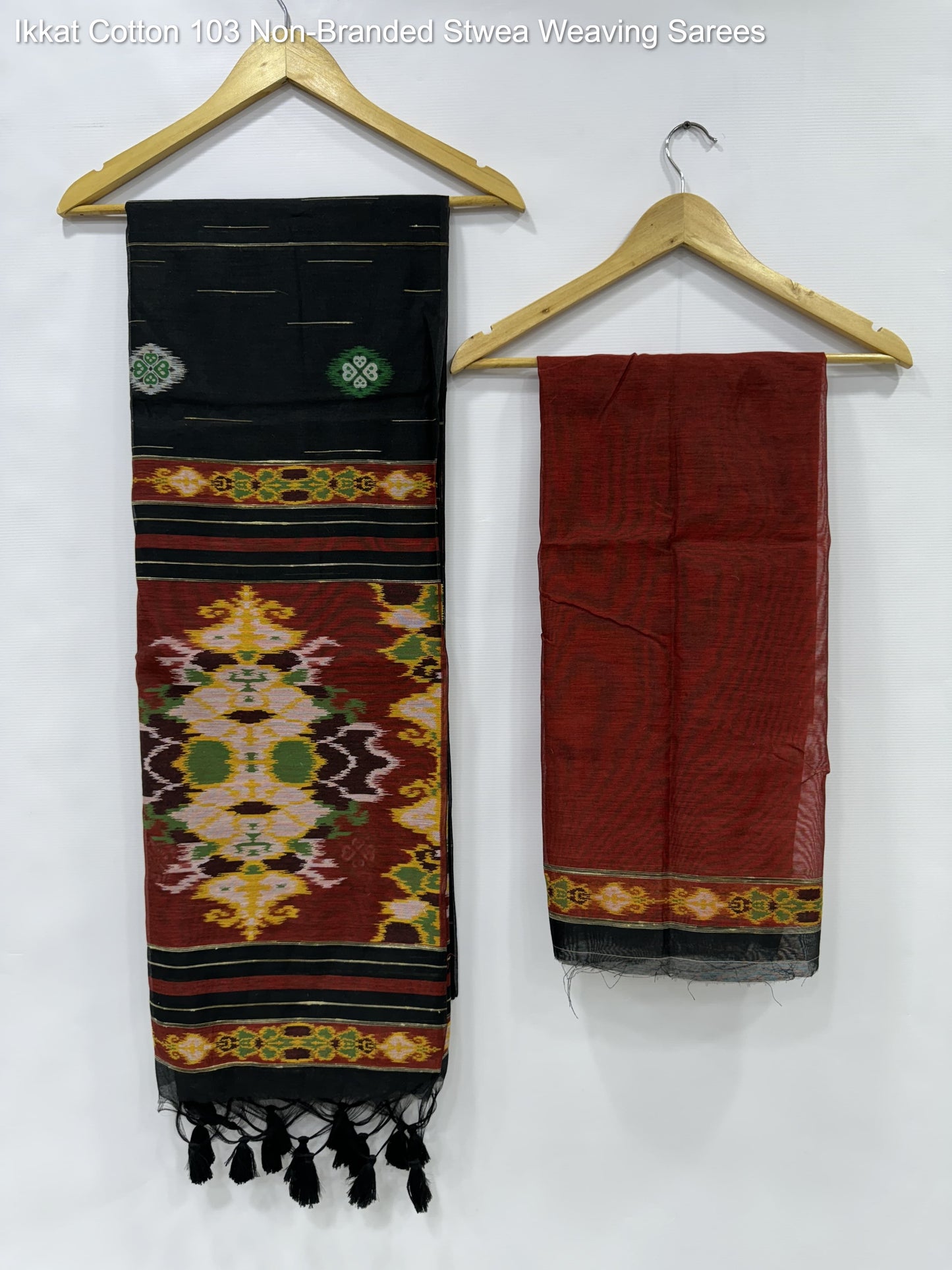 Ikkat Cotton 103 Non-Branded Stwea Weaving Sarees