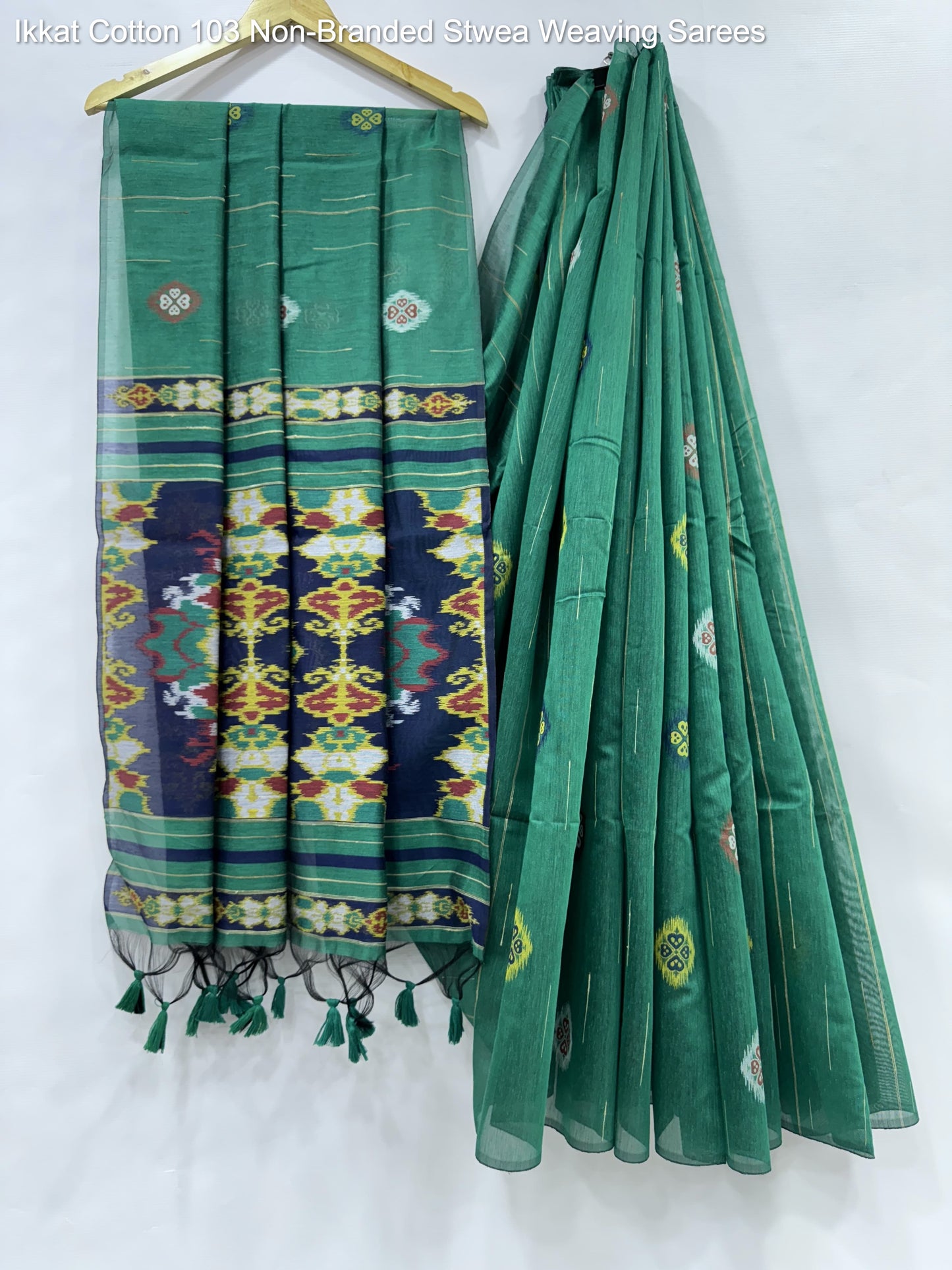 Ikkat Cotton 103 Non-Branded Stwea Weaving Sarees