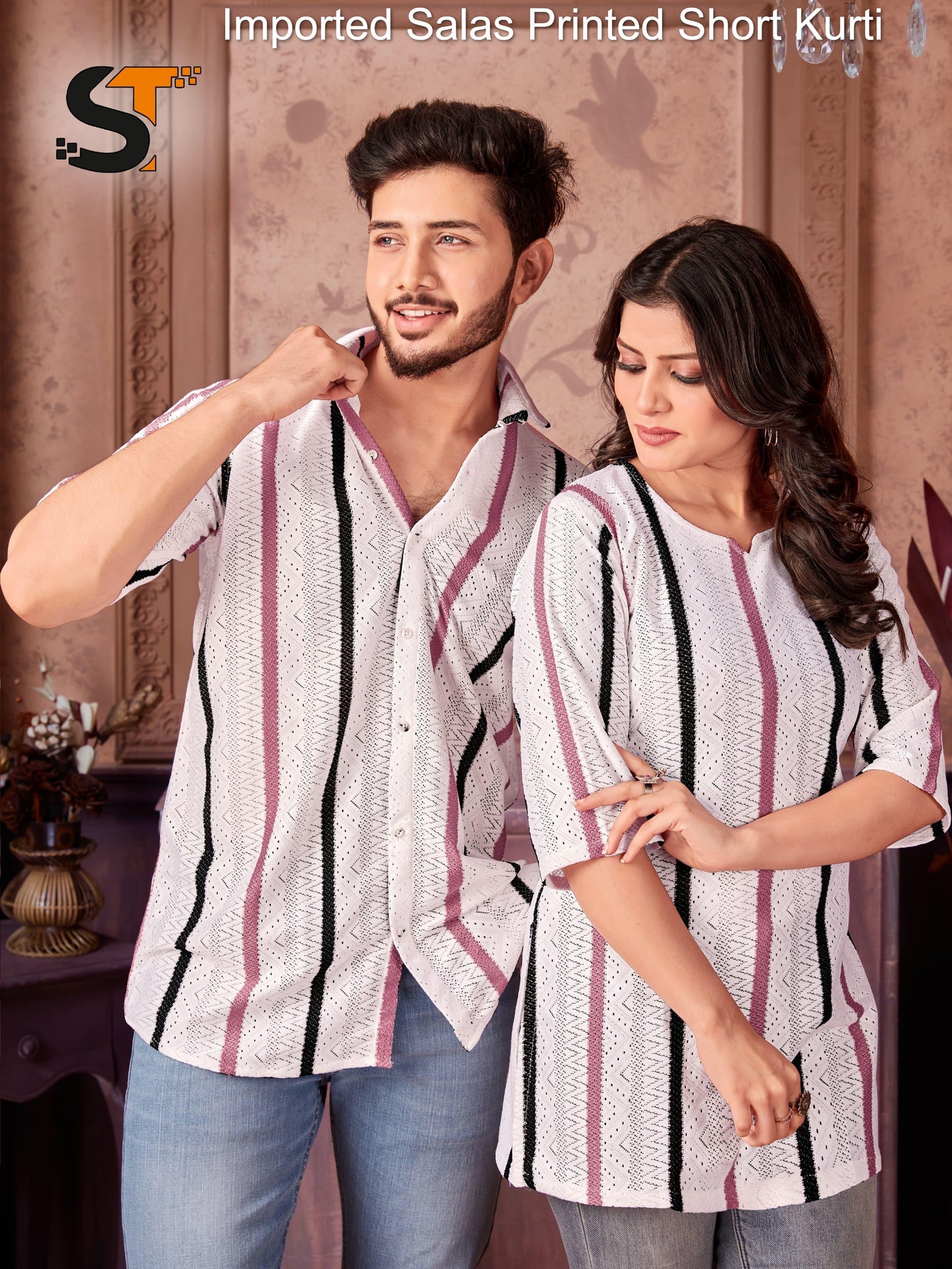 Imported Salas Printed Short Kurti