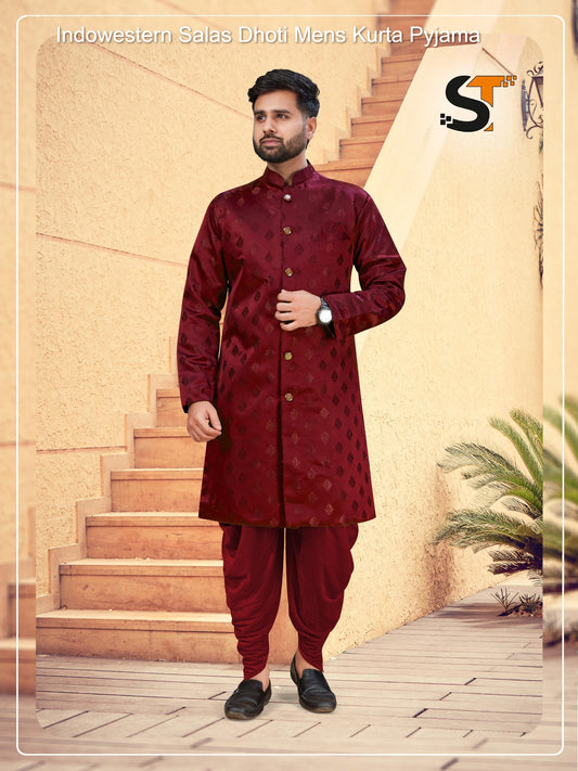Indowestern Salas Dhoti Mens Kurta Pyjama