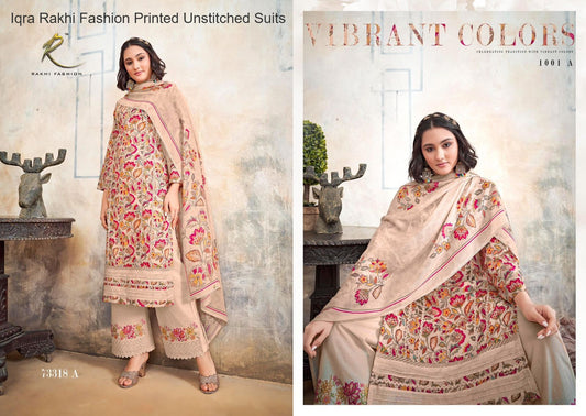 Iqra Rakhi Fashion Printed Unstitched Suits