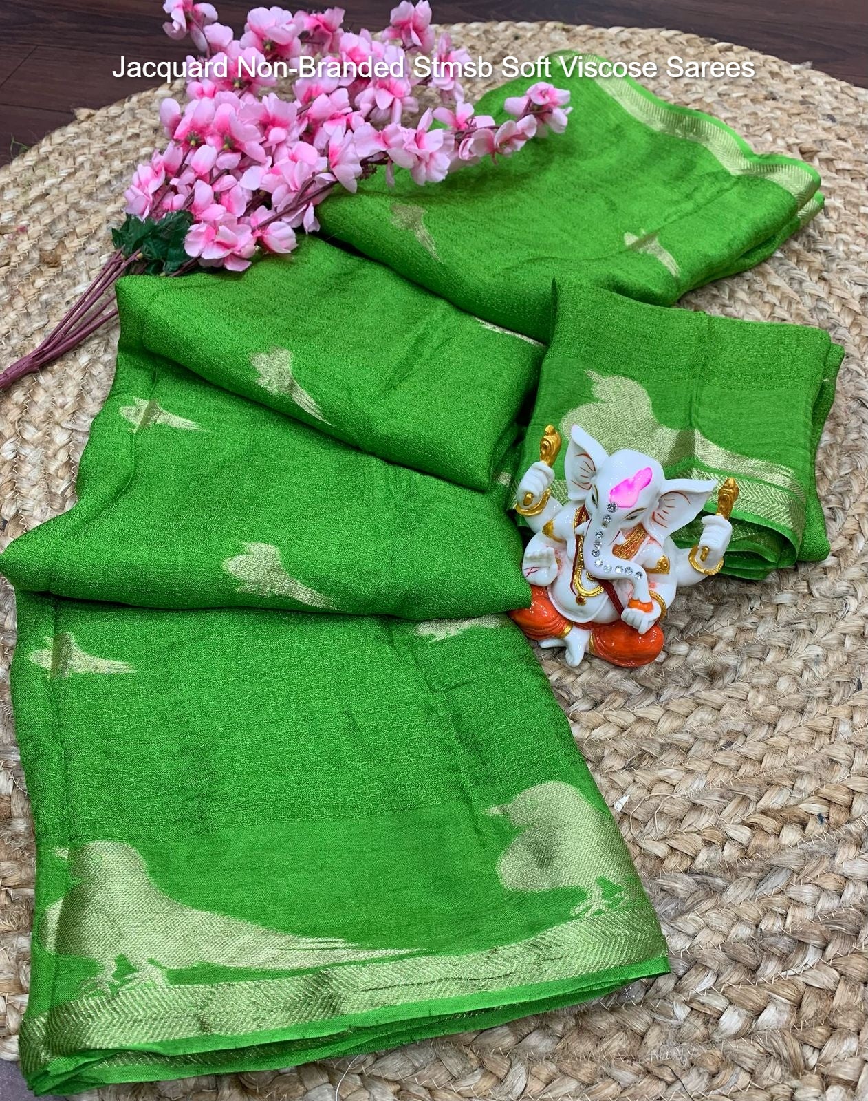 Jacquard Non-Branded Stmsb Soft Viscose Sarees