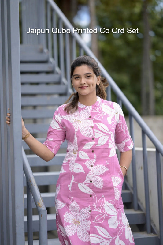 Jaipuri Qubo Printed Co Ord Set