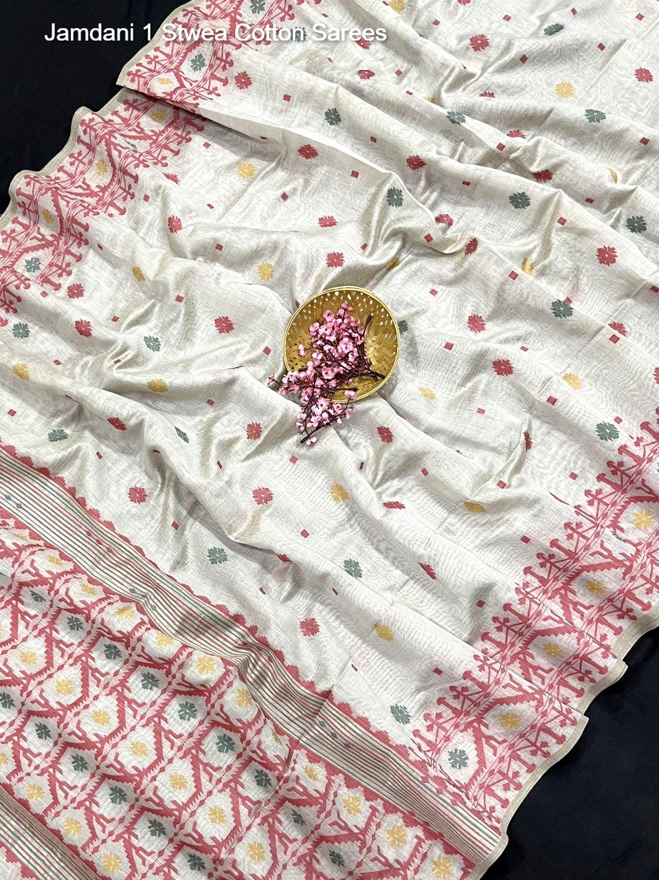Jamdani 1 Stwea Cotton Sarees