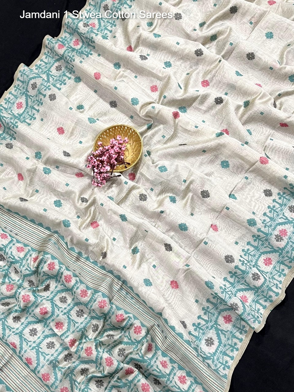 Jamdani 1 Stwea Cotton Sarees