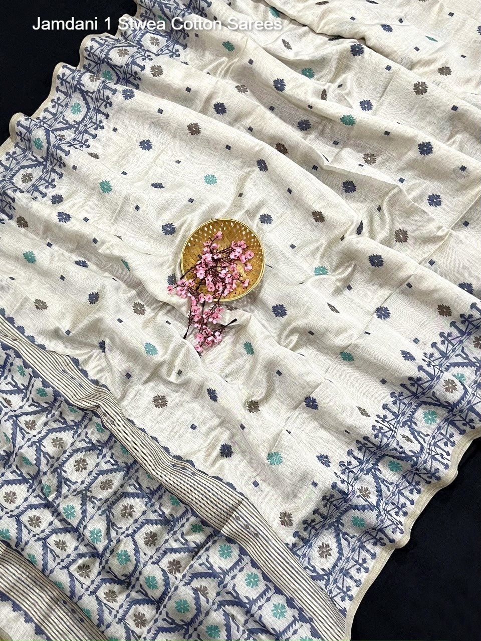 Jamdani 1 Stwea Cotton Sarees