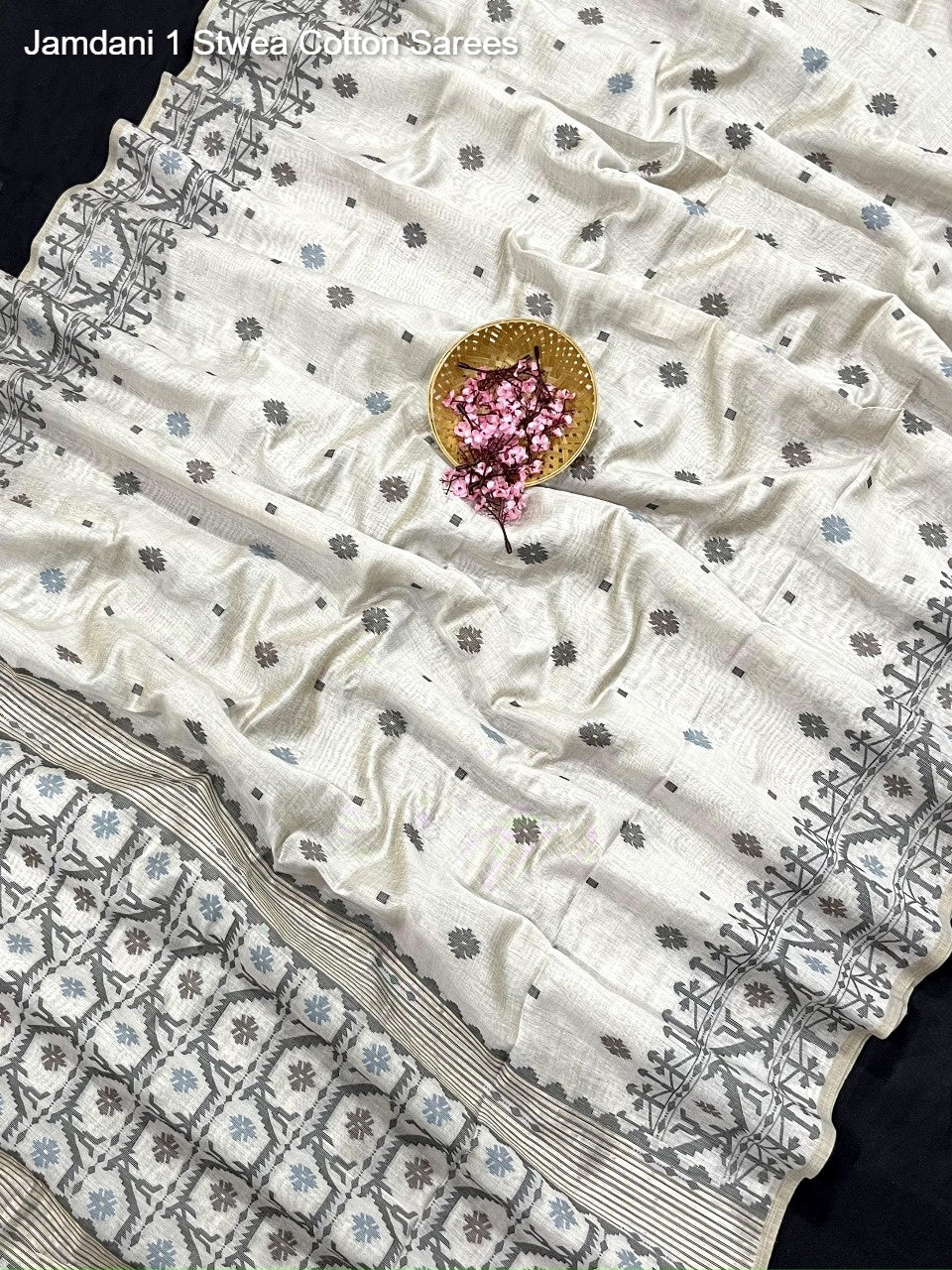 Jamdani 1 Stwea Cotton Sarees