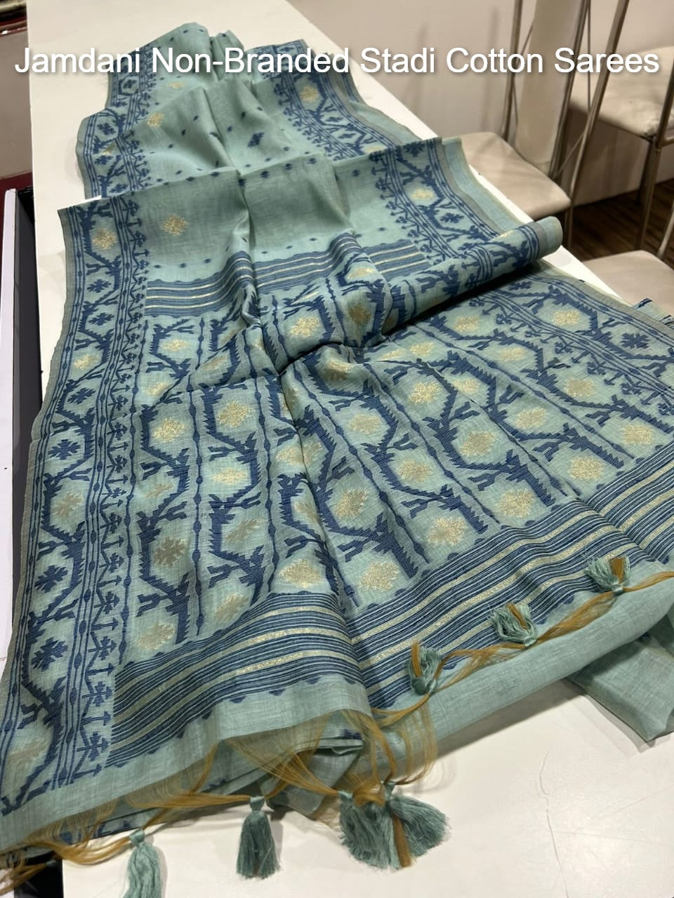 Jamdani Non-Branded Stadi Cotton Sarees