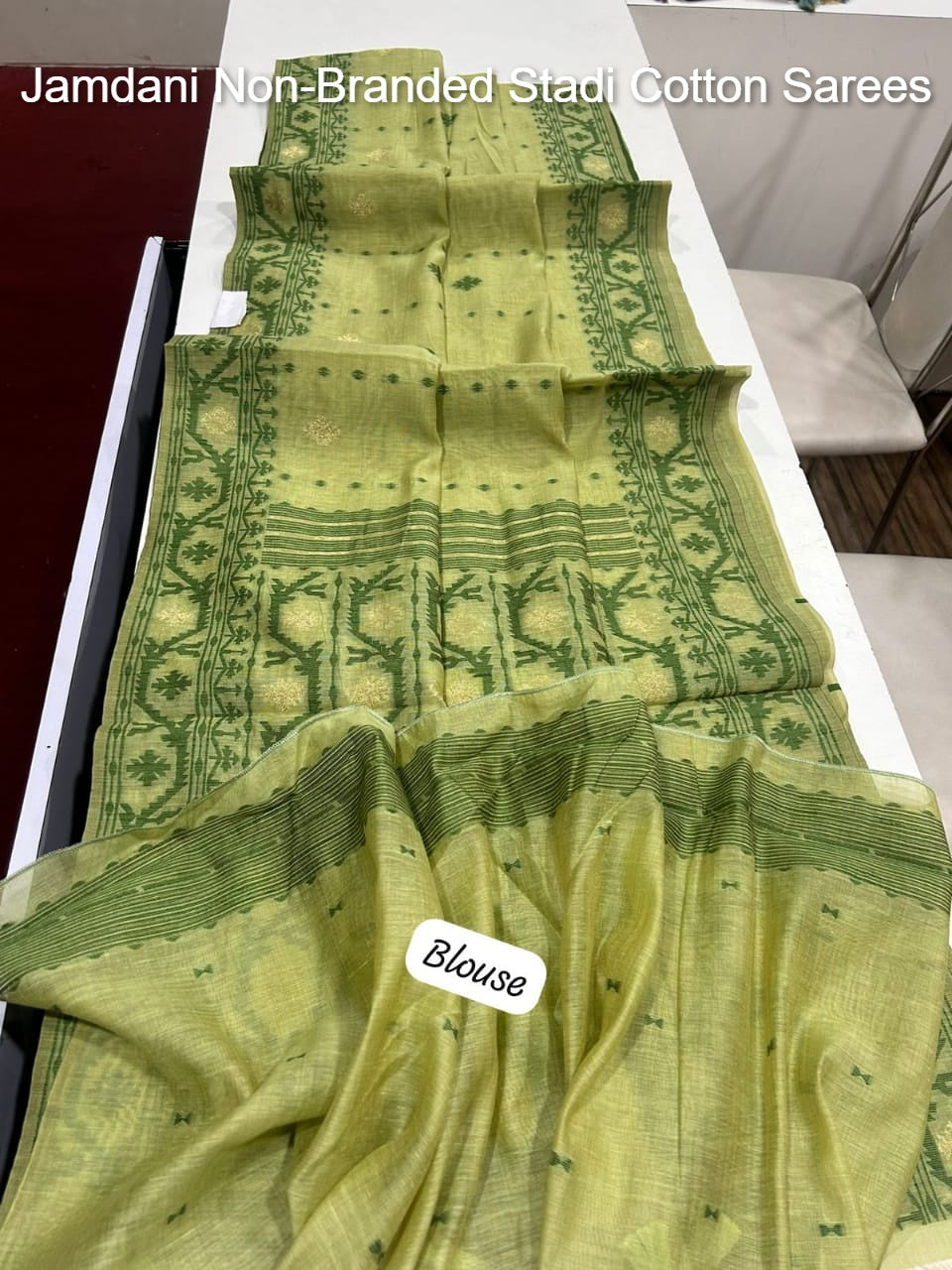 Jamdani Non-Branded Stadi Cotton Sarees