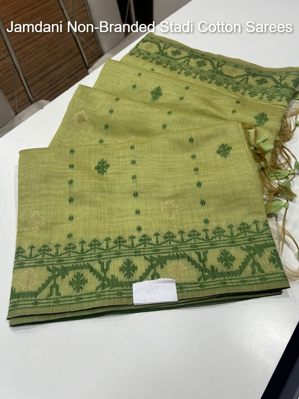 Jamdani Non-Branded Stadi Cotton Sarees