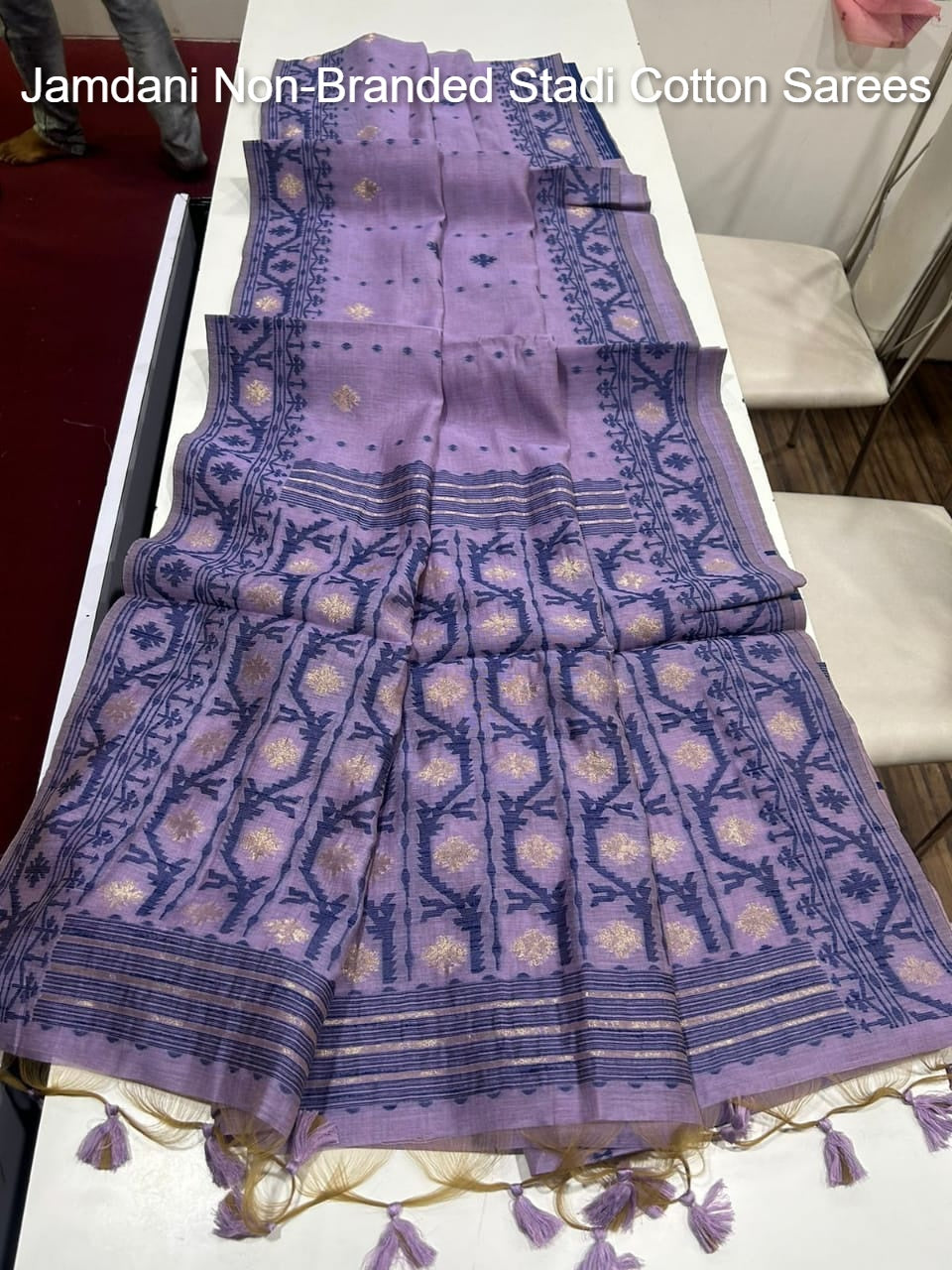 Jamdani Non-Branded Stadi Cotton Sarees