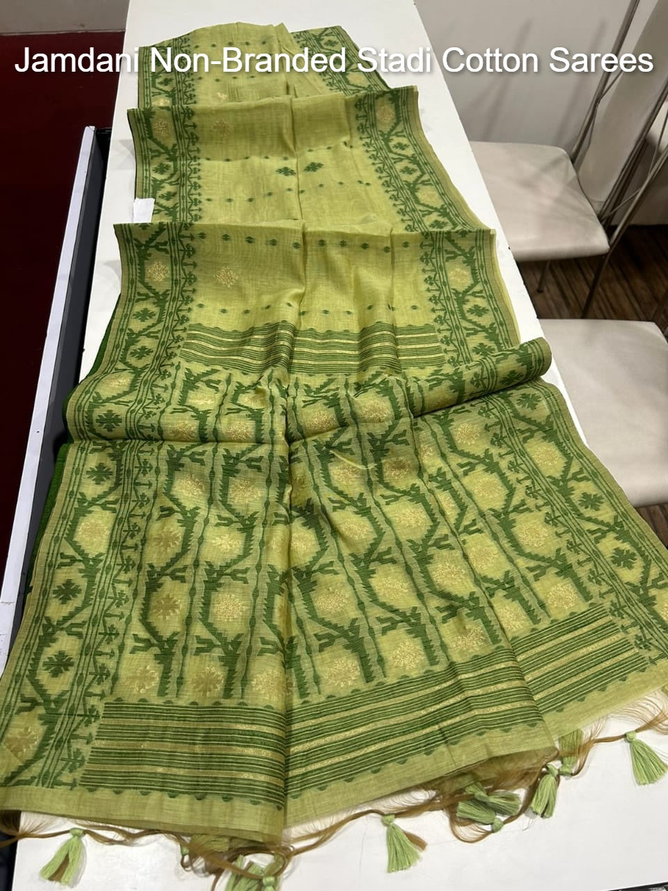 Jamdani Non-Branded Stadi Cotton Sarees