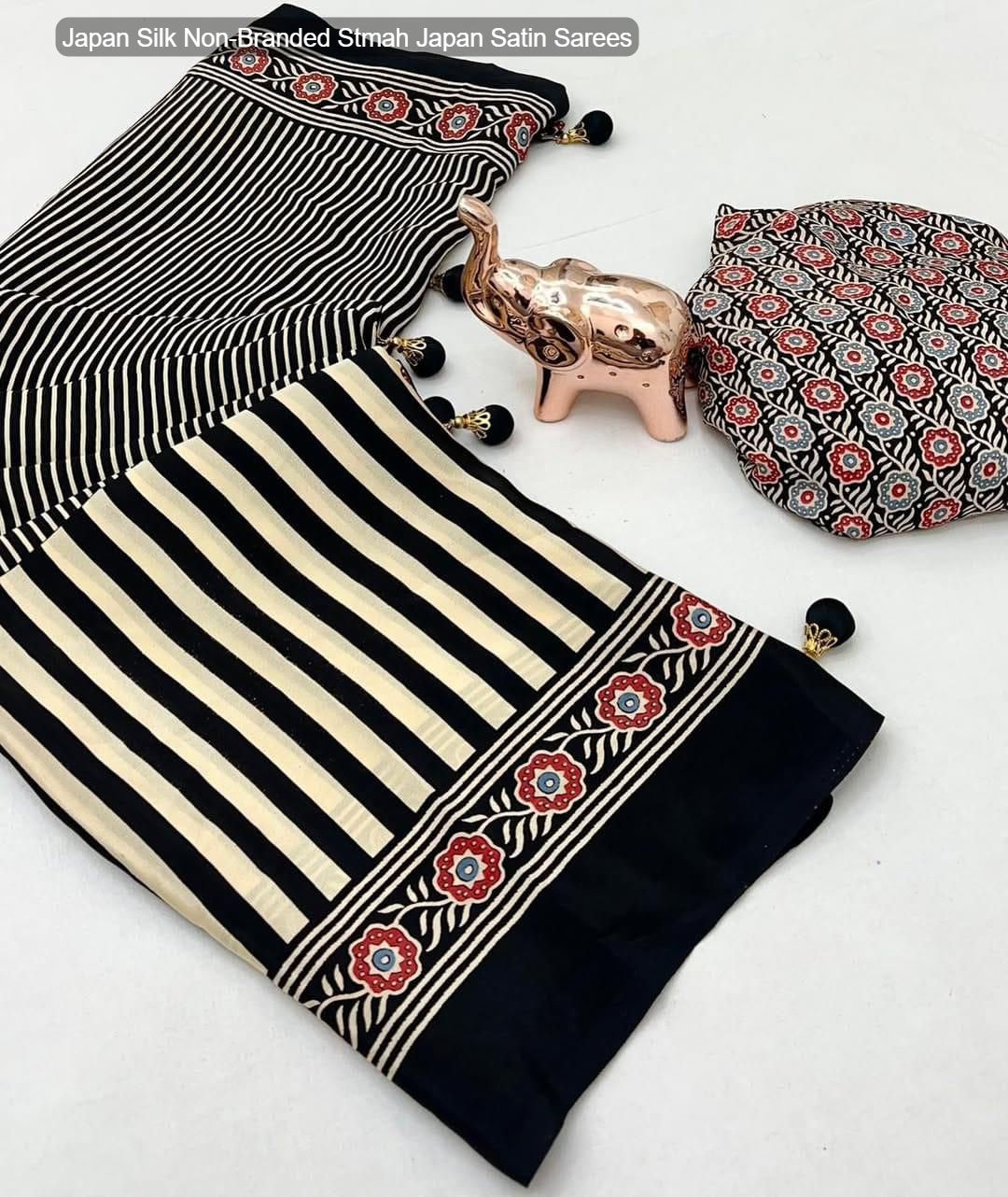 Japan Silk Non-Branded Stmah Japan Satin Sarees