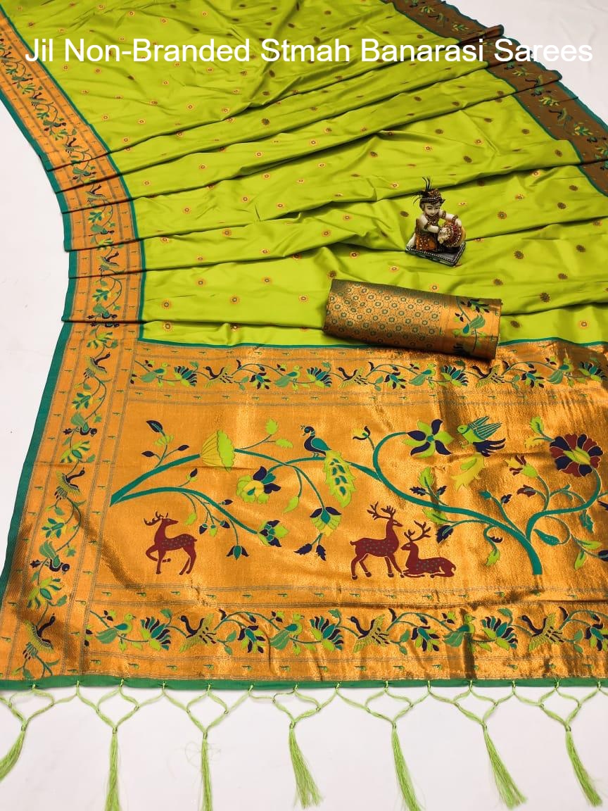 Jil Non-Branded Stmah Banarasi Sarees