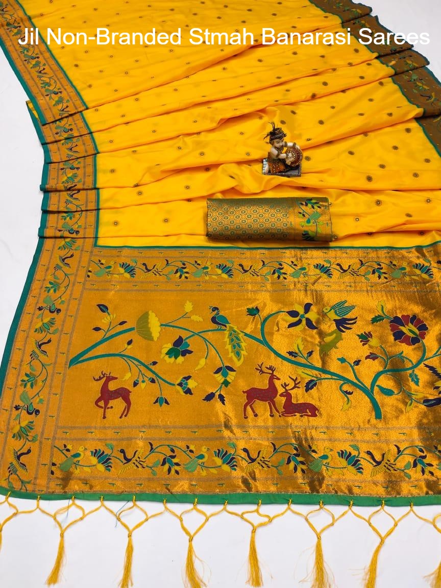 Jil Non-Branded Stmah Banarasi Sarees