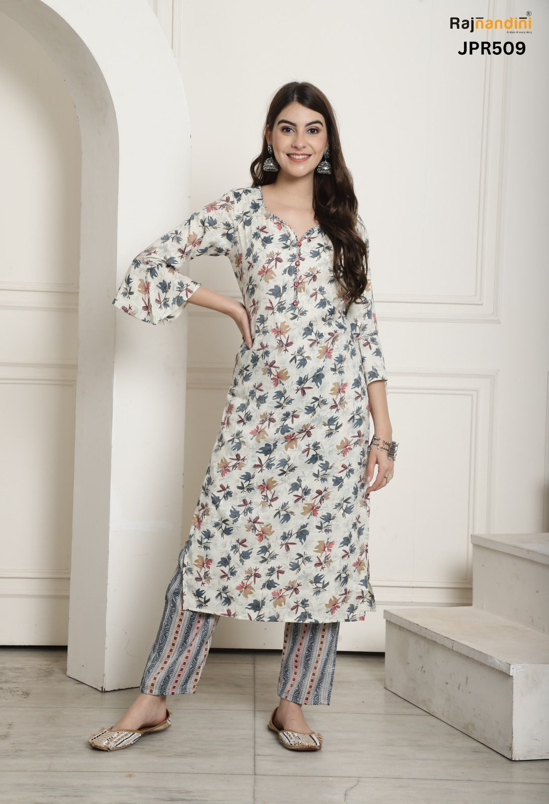 Jpr509 Simona Rajnandini Rayon Kurti Pant Set