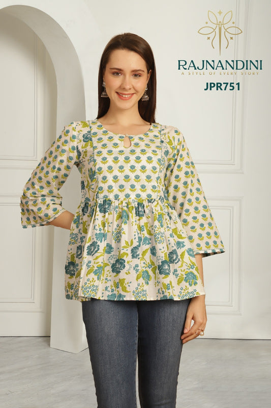 Jpr751 Aaradhya Vol-21 Rajnandini Printed Women Top