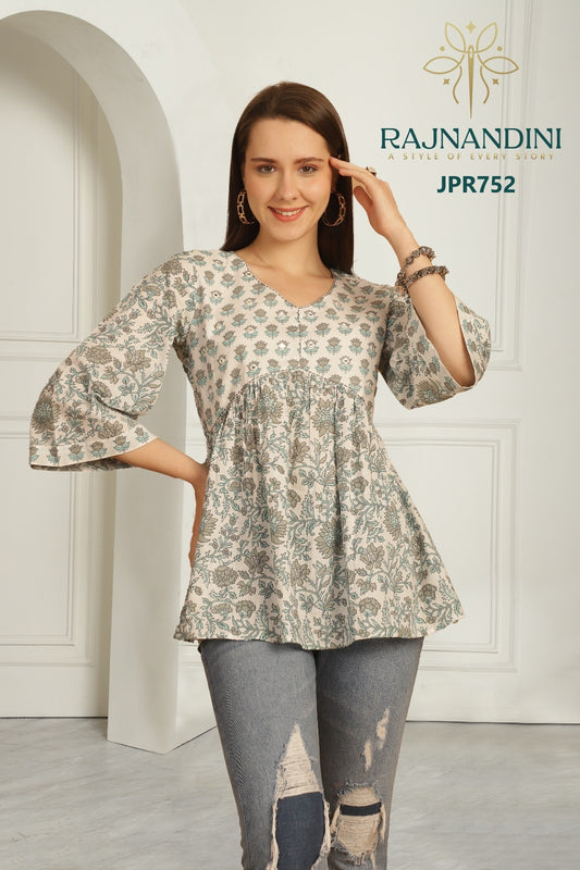 Jpr752 Aaradhya Vol-21 Rajnandini Printed Women Top
