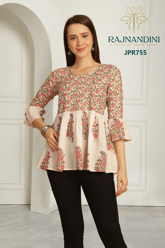 Jpr755 Aaradhya Vol-21 Rajnandini Printed Women Top