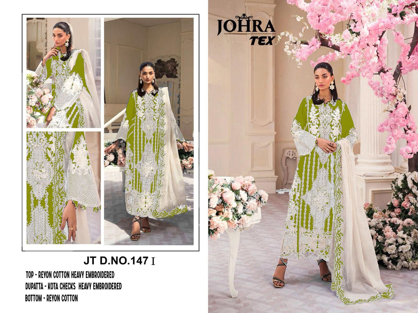 Jt-147-I Johra Tex Cotton Pakistani Salwar Suits