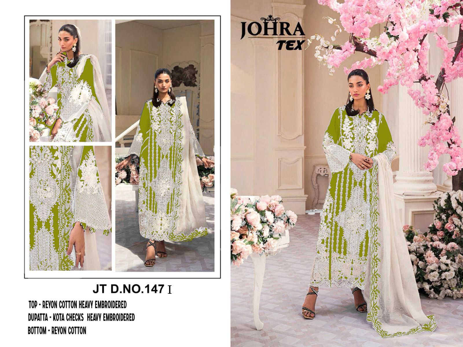 Jt-147-I Johra Tex Cotton Pakistani Salwar Suits