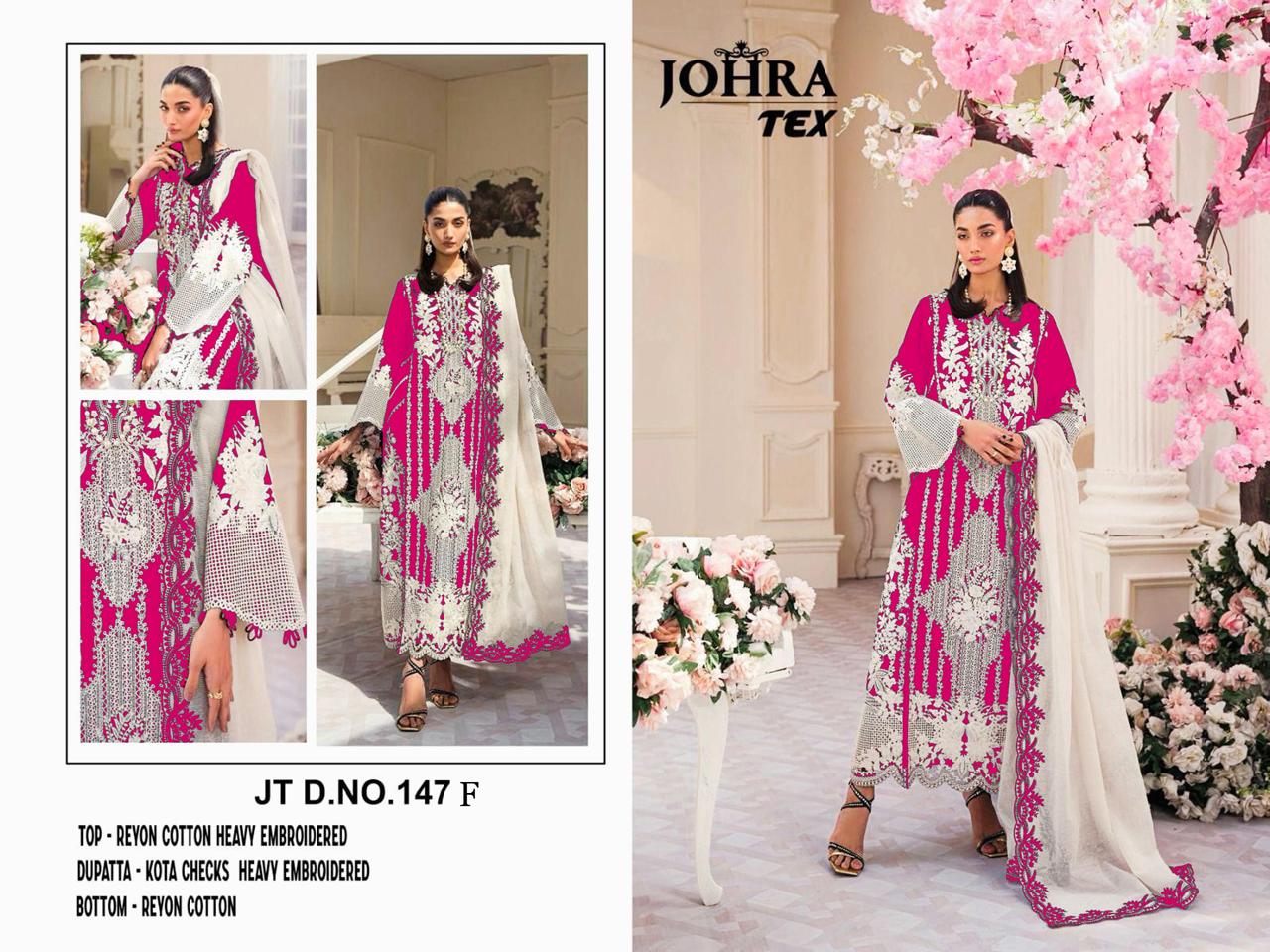 Jt-147F Johra Tex Moti Work Pakistani Salwar Suits