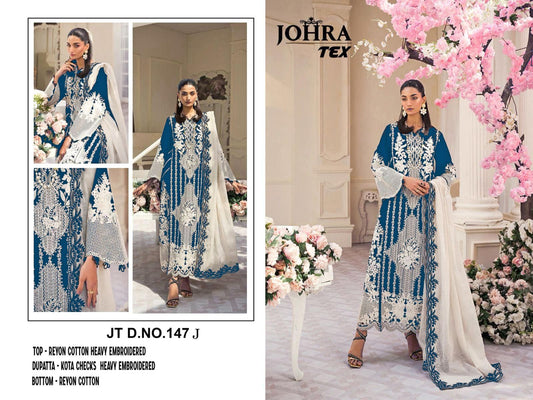 Jt-147J Johra Tex Embroidered Pakistani Salwar Suits