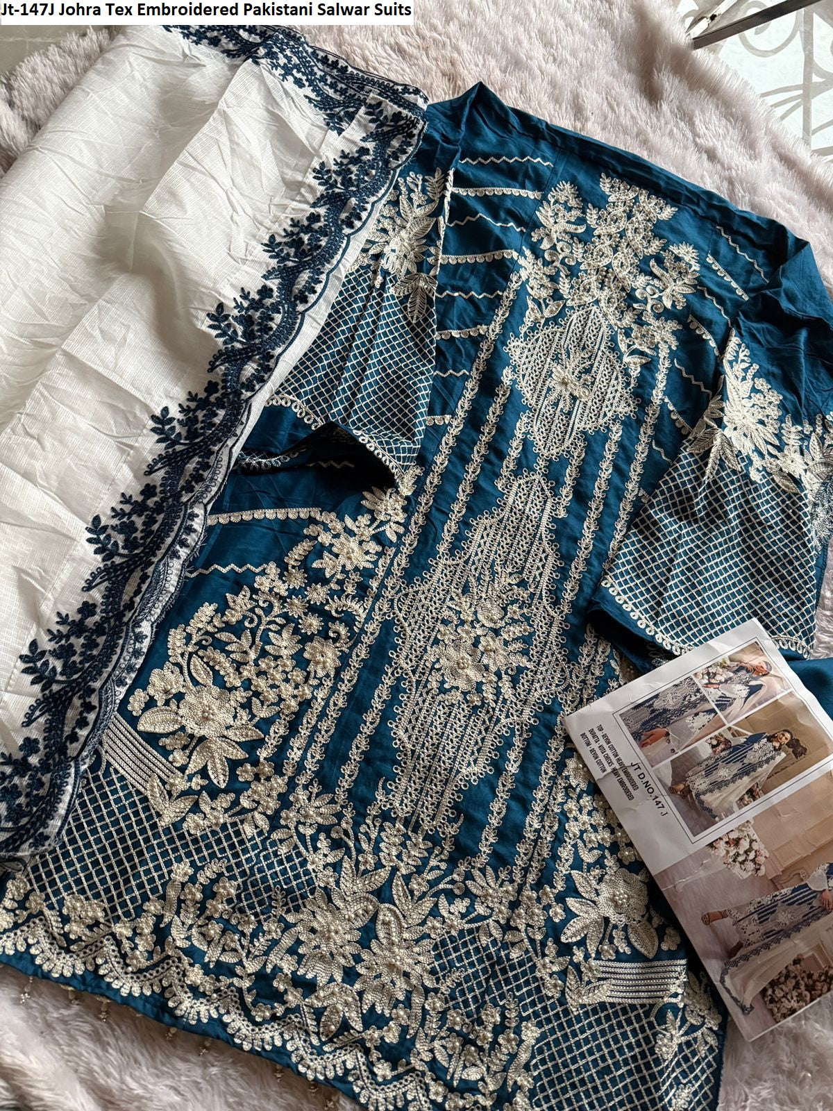 Jt-147J Johra Tex Embroidered Pakistani Salwar Suits
