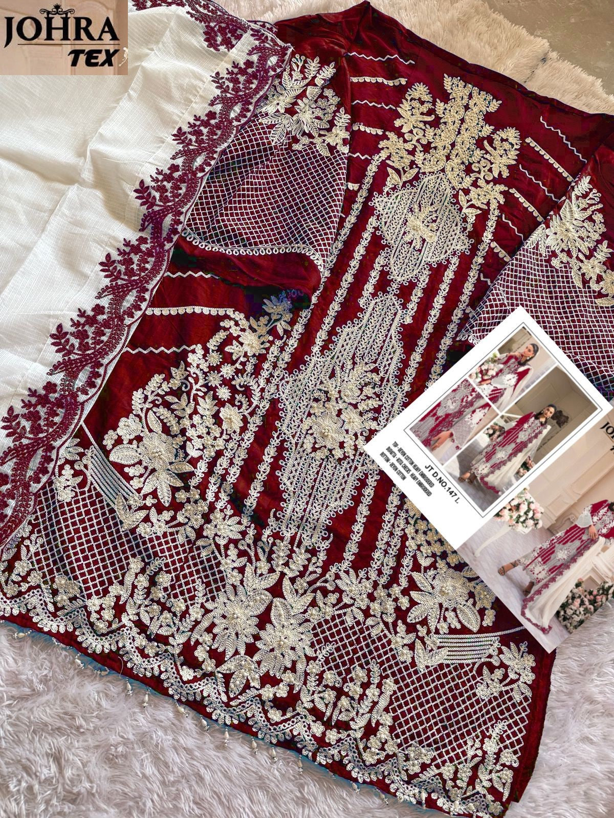 Jt-147L Johra Tex Cotton Pakistani Salwar Suits