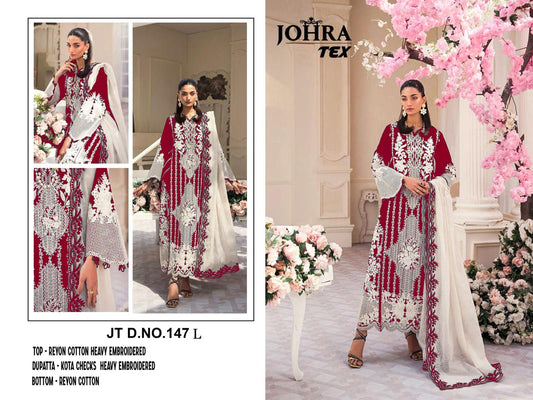 Jt-147 L Johra Tex Embroidery Pakistani Salwar Suits