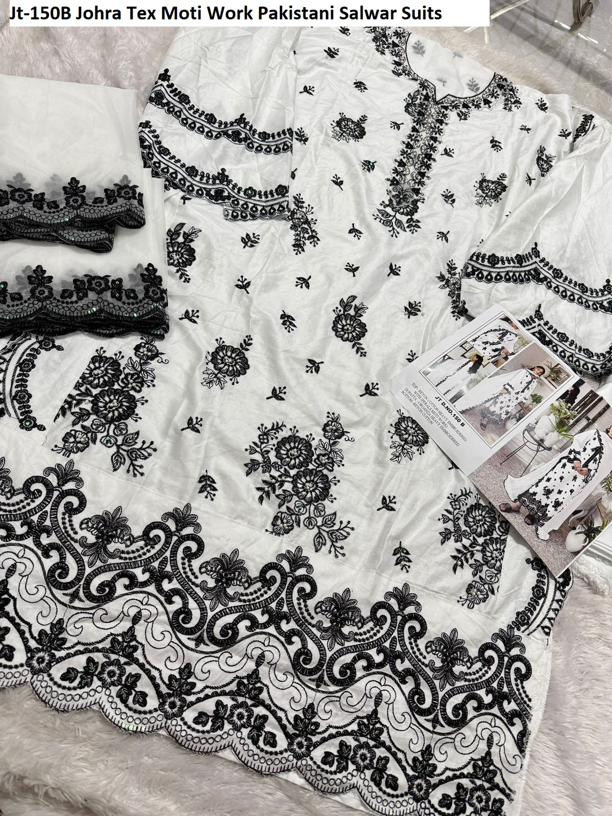 Jt-150B Johra Tex Moti Work Pakistani Salwar Suits