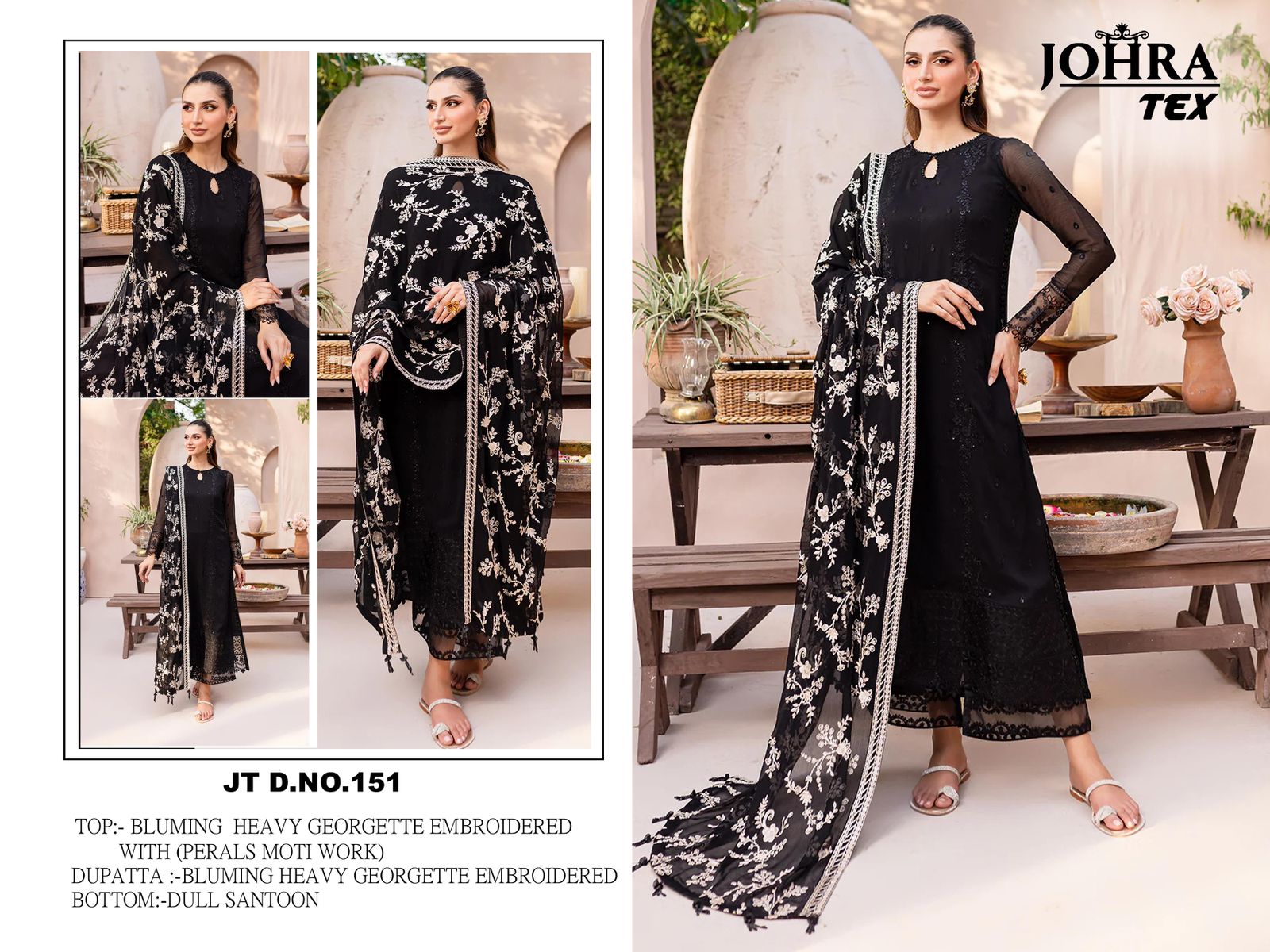 Jt-151 Johra Tex Georgette Pakistani Salwar Suits