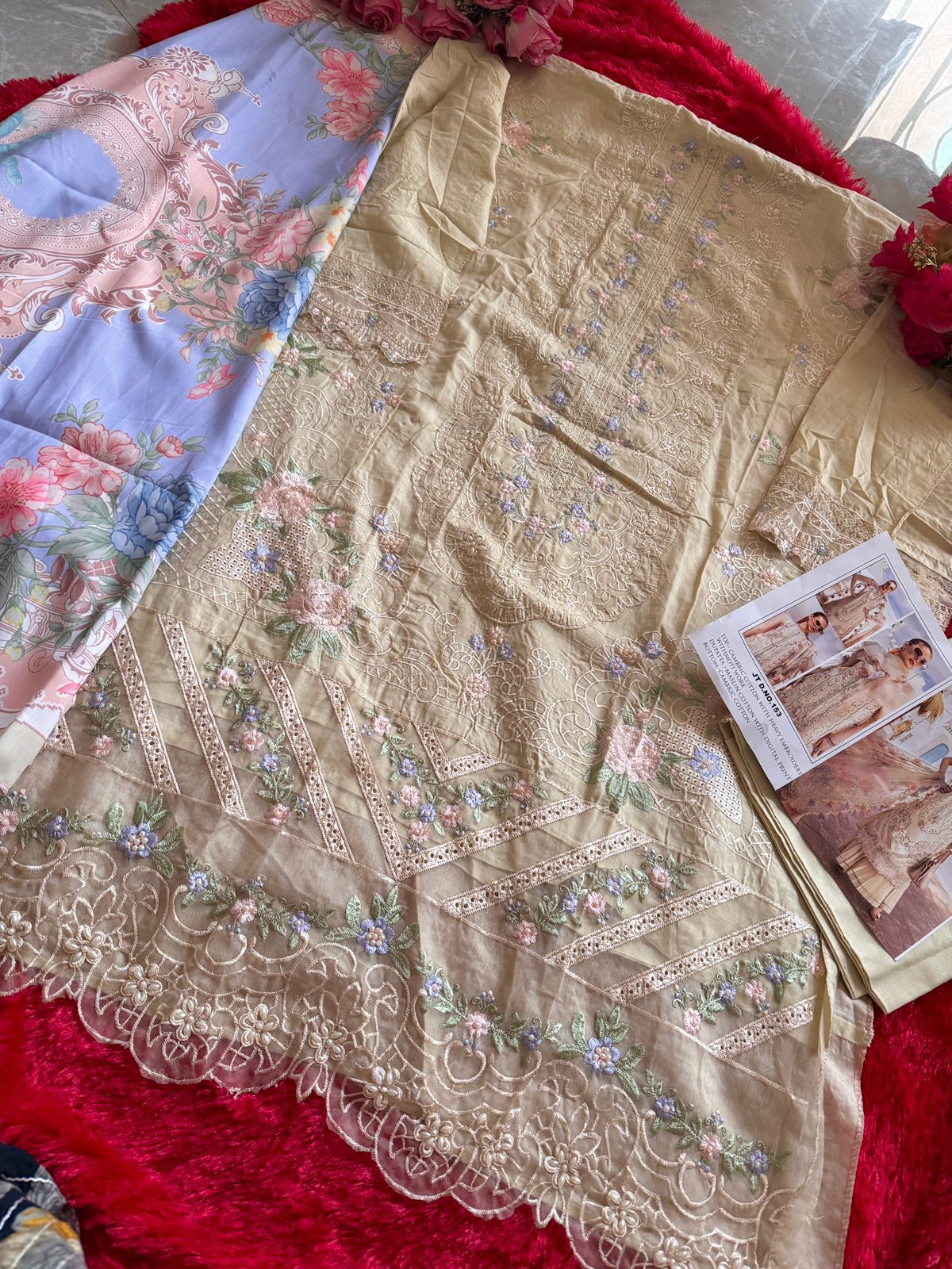 Jt-153 Johra Tex Embroidered Pakistani Salwar Suits