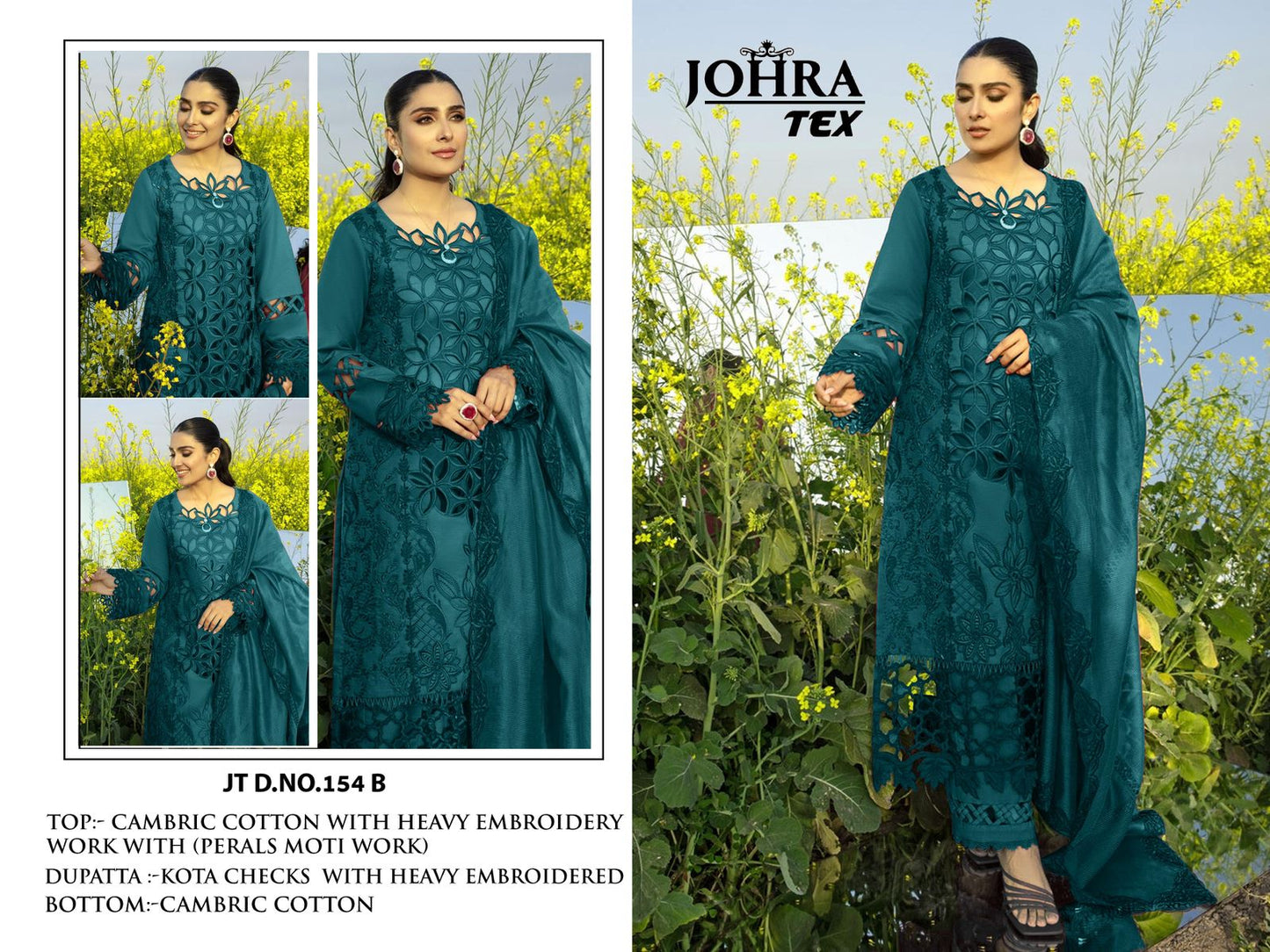 Jt-154B Johra Tex Perals Pakistani Salwar Suits