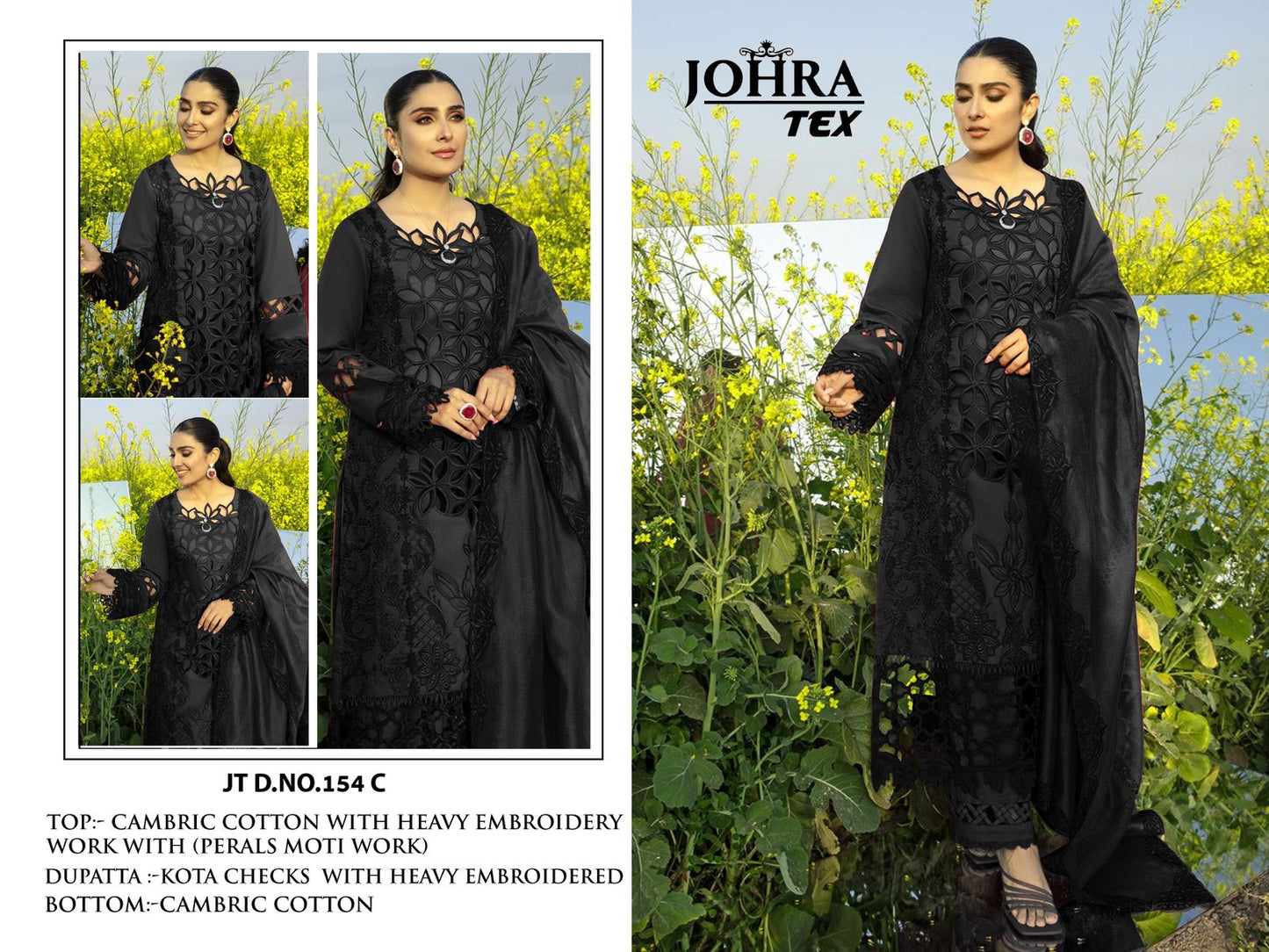 Jt-154C Johra Tex Perals Pakistani Salwar Suits