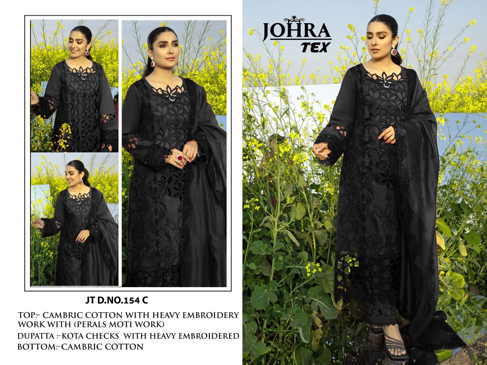 Jt-154C Johra Tex Perals Pakistani Salwar Suits