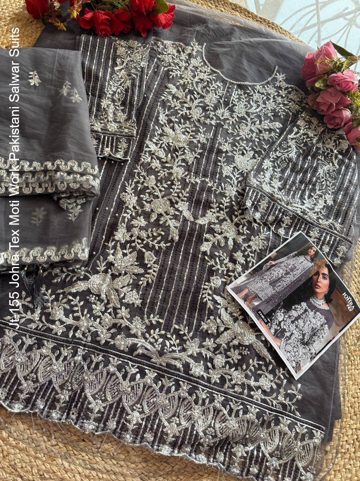 Jt-155 Johra Tex Moti Work Pakistani Salwar Suits
