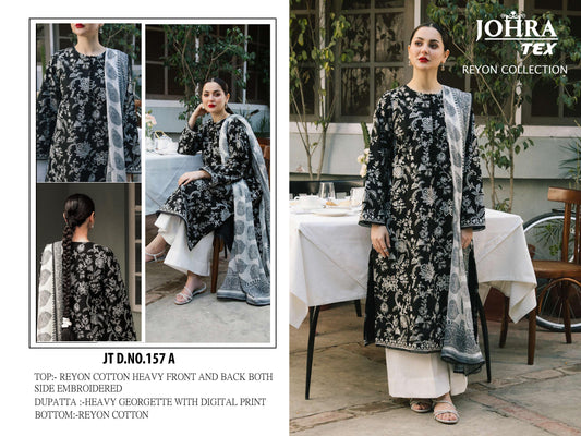 Jt-157 A Johra Tex Embroidery Pakistani Salwar Suits