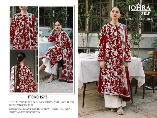 Jt-157B Johra Tex Print Pakistani Salwar Suits