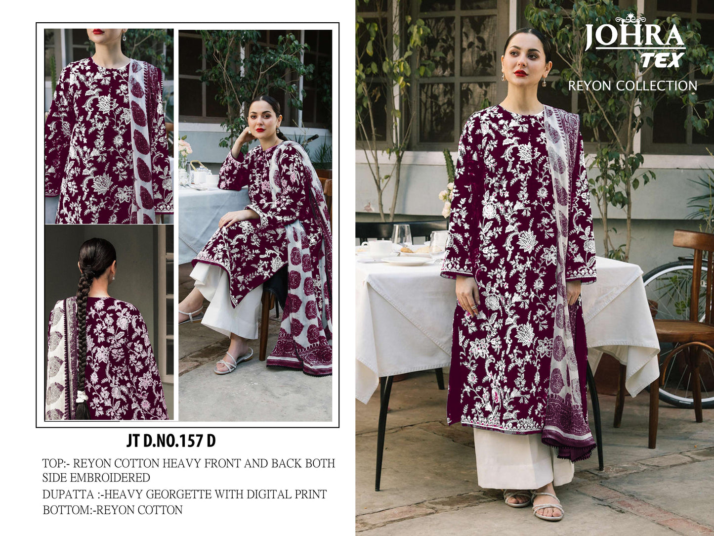 Jt-157D Johra Tex Print Pakistani Salwar Suits