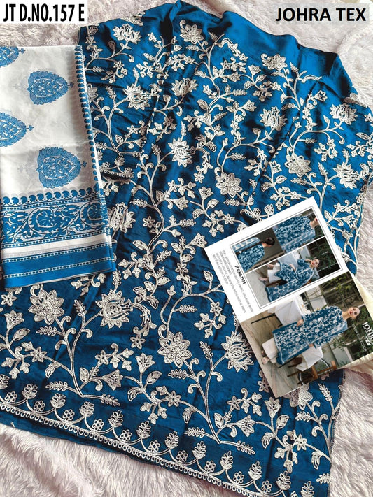Jt-157E Johra Tex Embroidery Pakistani Salwar Suits