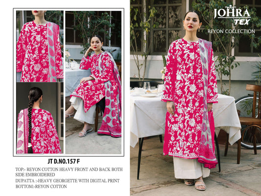 Jt-157F Johra Tex Embroidery Pakistani Salwar Suits