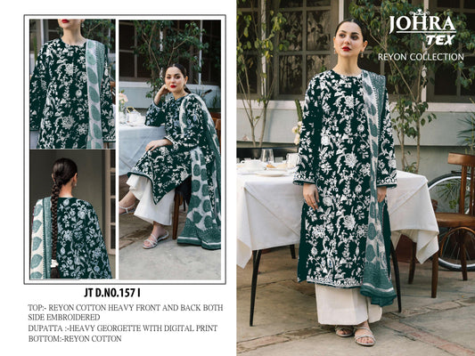 Jt-157 I Johra Tex Embroidery Pakistani Salwar Suits
